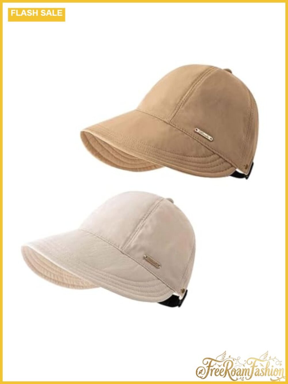 Women's Wide Brim Sun Visor UPF 50+ UV Protection Adjustable Cap